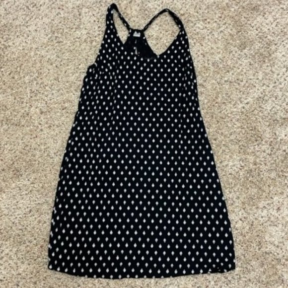 Old Navy Black with White Keyhole Racerback Sundress – S Petite - Picture 1 of 9